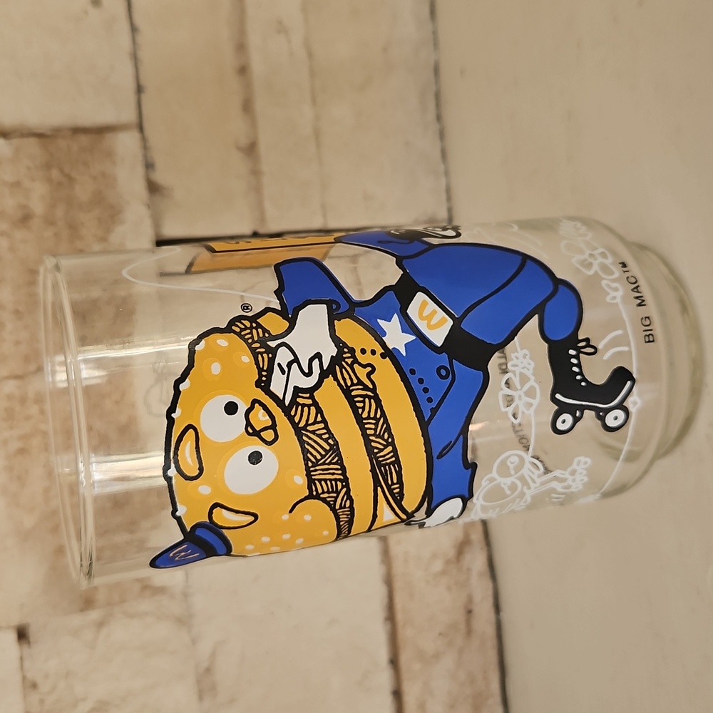 1977 McDonaldland Action Series  "Big Mac". Collectors Glass.